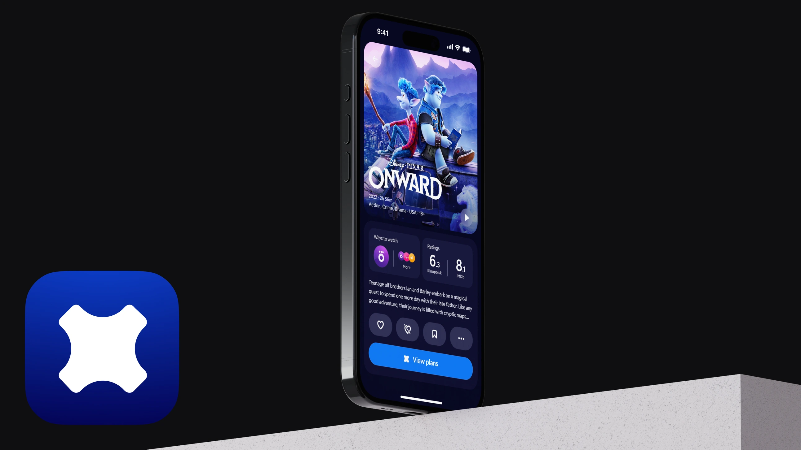 "Movix" apps screens, "Мувикс", Дизайн приложения, Design, Kirill Shmonin, Кирилл Шмонин